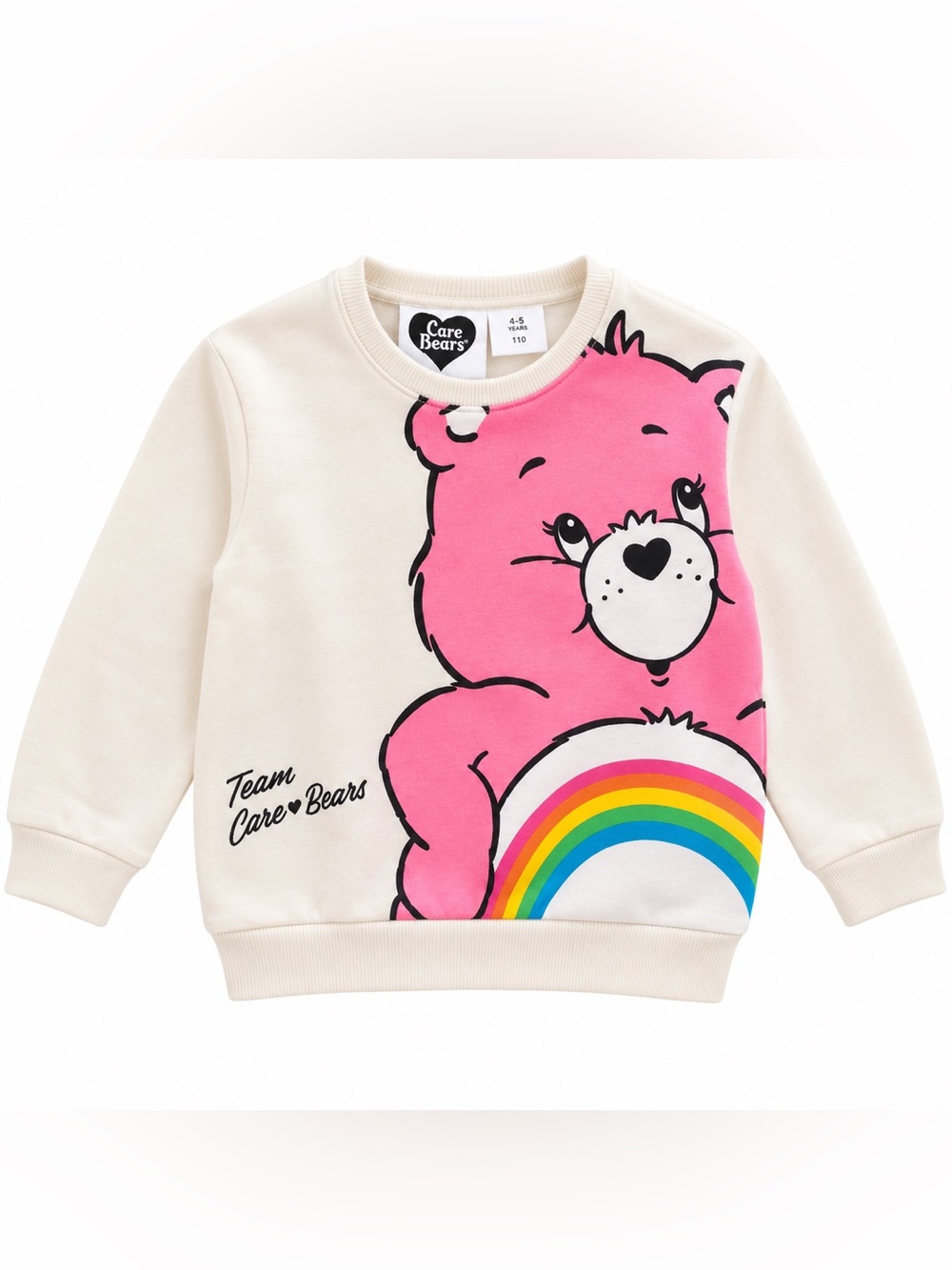 Zara Care Bears Pink Rainbow Crewneck Sweatshirt for Kids